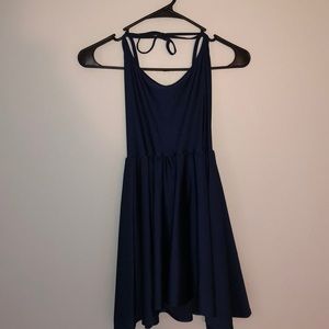 American Apparel Blue Halter Dress